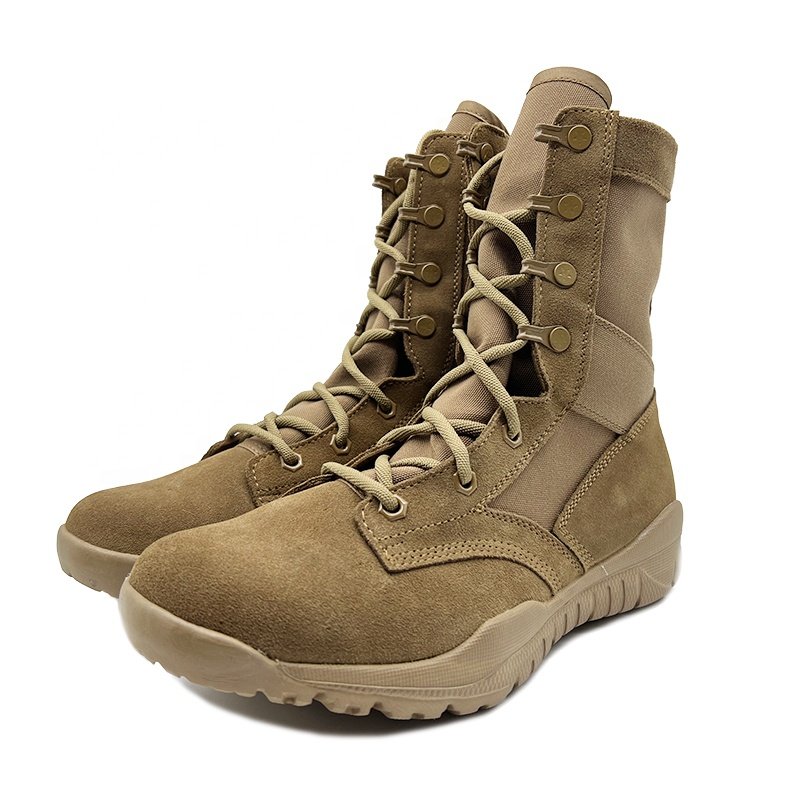 Wholesale High Quality Brown Rubber Outsole Hiking Boots Outdoor Shock Absorption Non Slip Desert Boots
