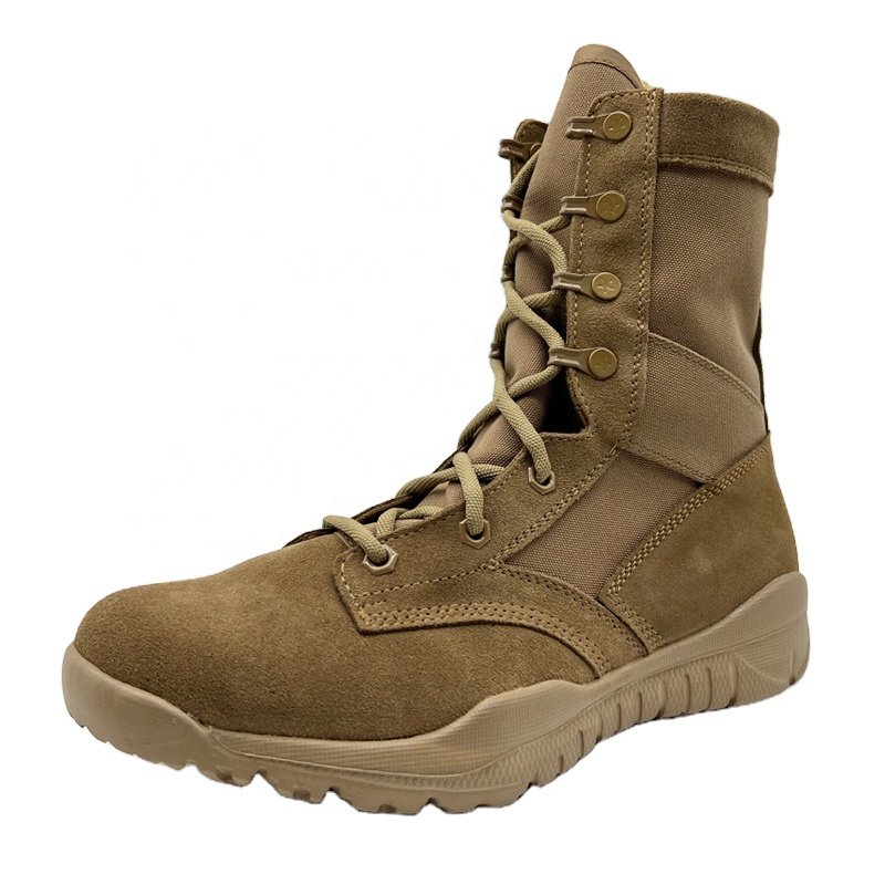 Wholesale High Quality Brown Rubber Outsole Hiking Boots Outdoor Shock Absorption Non Slip Desert Boots