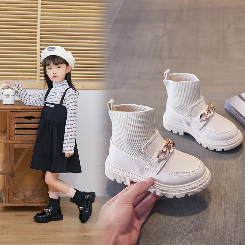 Conyson 2024 Factory New High Quality Rts Girls Winter Kids Socks Shoes Fashion Designer Child Non-slip Boy Girl Boot Shoes