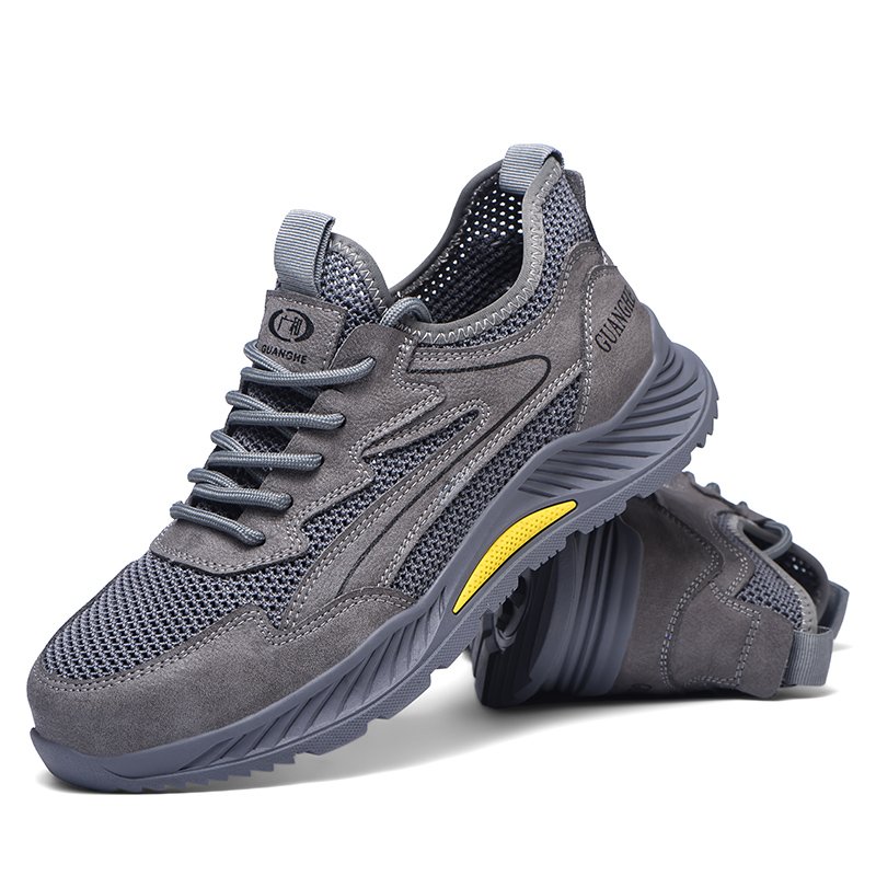 Diansen 687 Factory price anti smashing work boots puncture-proof lightweight man steel toe safety shoes