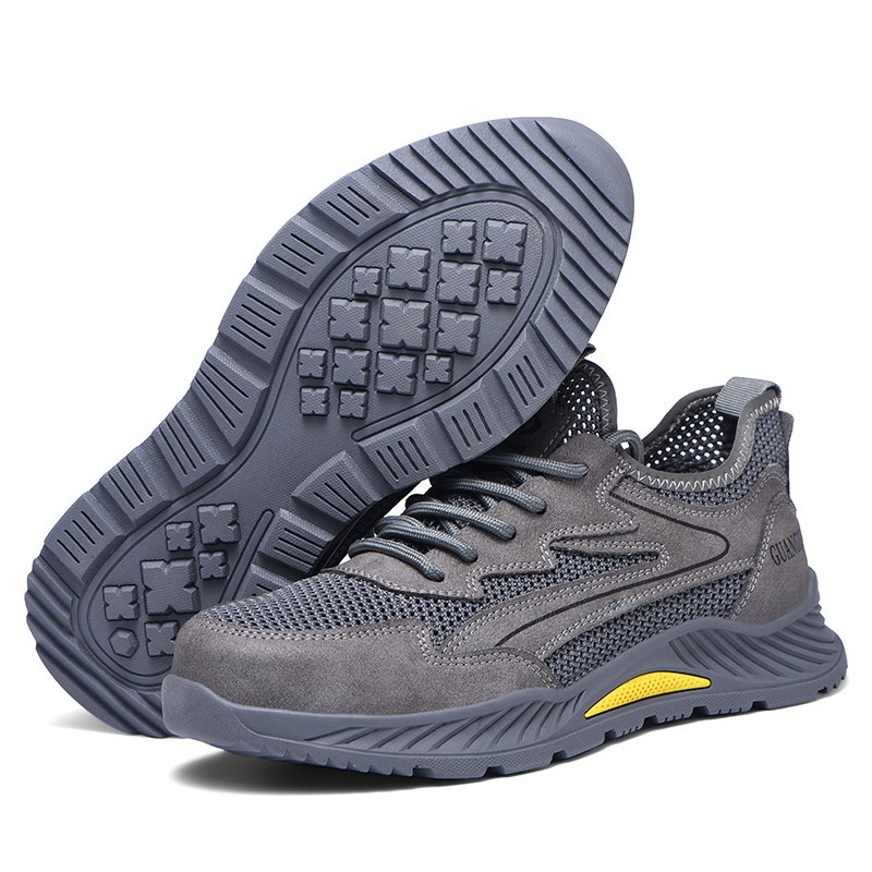 Diansen 687 Factory price anti smashing work boots puncture-proof lightweight man steel toe safety shoes