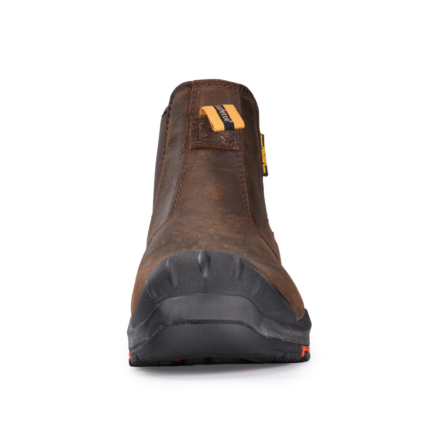 Men's Heavy Duty Mining Industrial Construction Work Boot Shoes SAFETOE Brown Nubuck Leather S3 Safety Boot