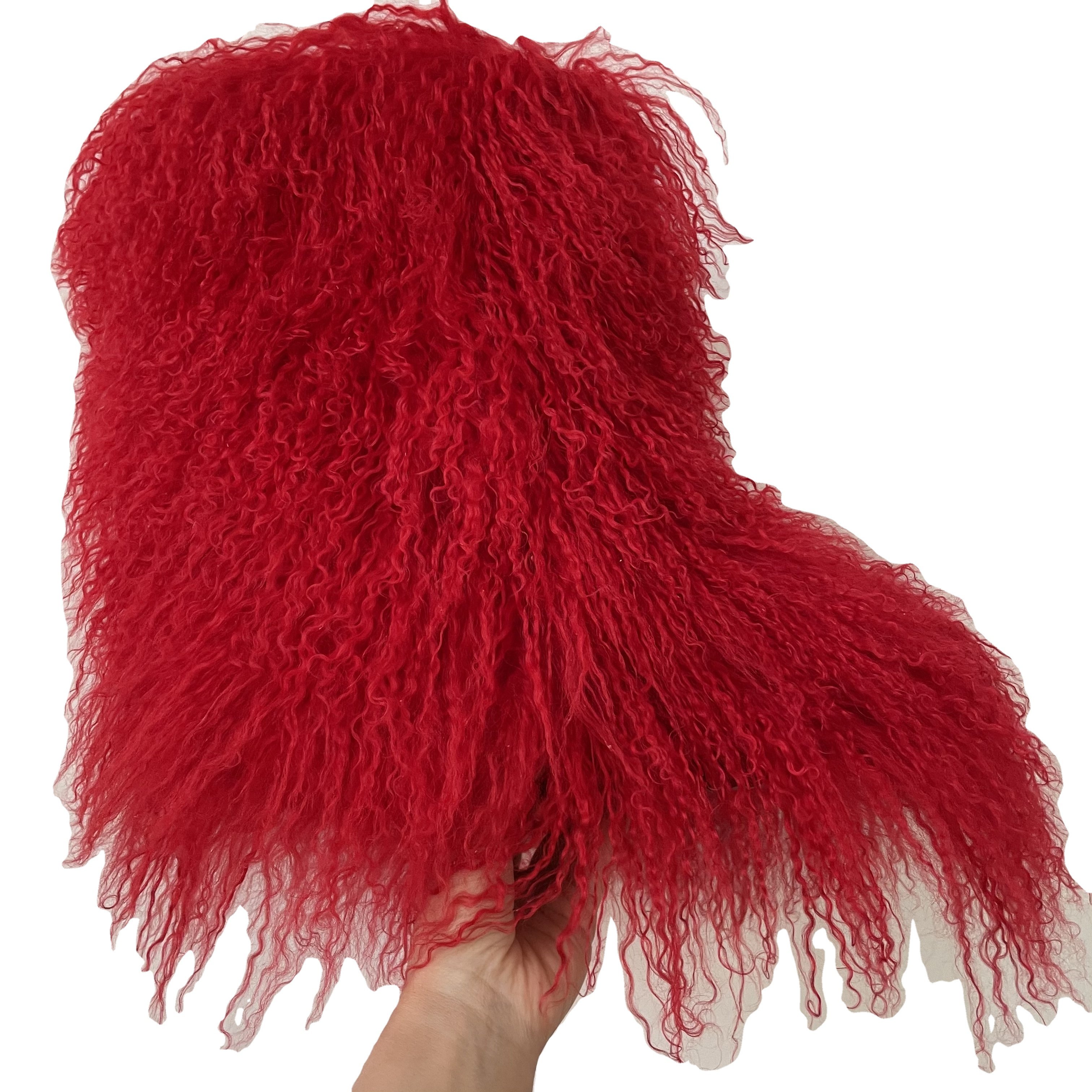 Women's Winter Fluffy Mongolian Fur Boots Woman Plush Warm Snow Boots Luxury Footwear Girls' Furry Fashion Winter Shoe