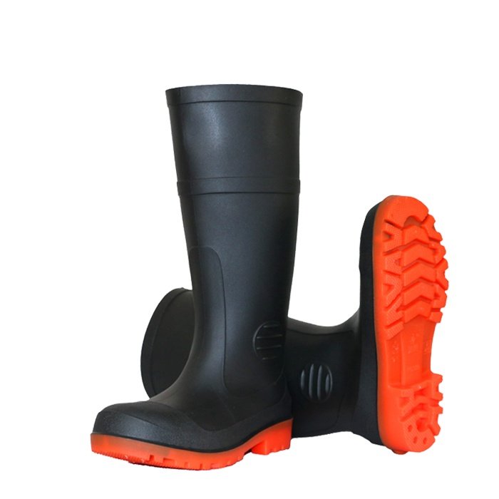 Long Pvc GumBoots Factory Waterproof Construction Rainy Shoes Waterproof Fisherman Rain Boots Men PVC