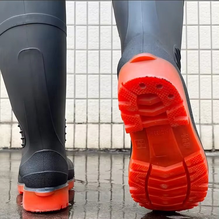 Long Pvc GumBoots Factory Waterproof Construction Rainy Shoes Waterproof Fisherman Rain Boots Men PVC