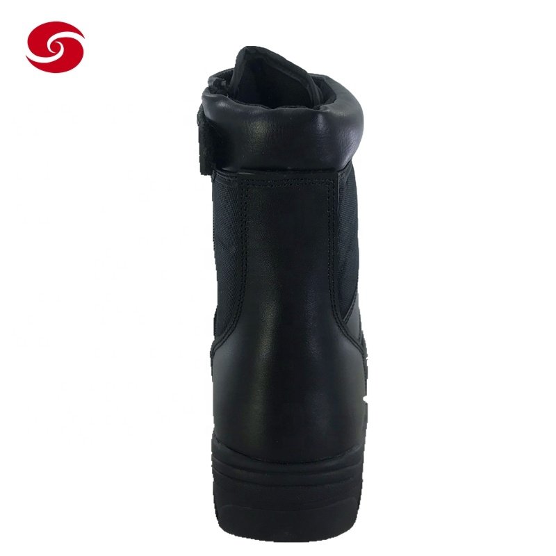 Leather Black EVA Rubber Shoes Genuine Leather Shoes Tactical Boot Combat Security Training Outdoor Waterproof Mesh Xinxing CXXM