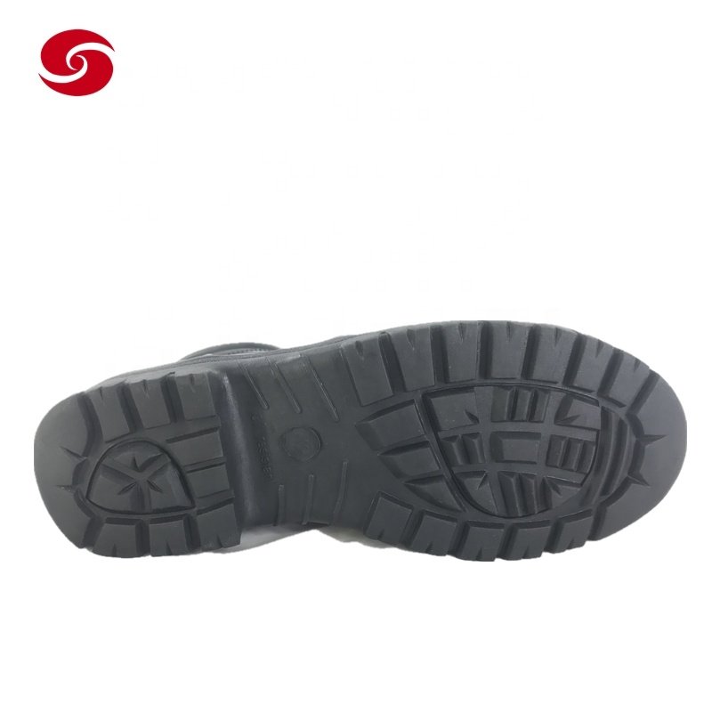 Leather Black EVA Rubber Shoes Genuine Leather Shoes Tactical Boot Combat Security Training Outdoor Waterproof Mesh Xinxing CXXM