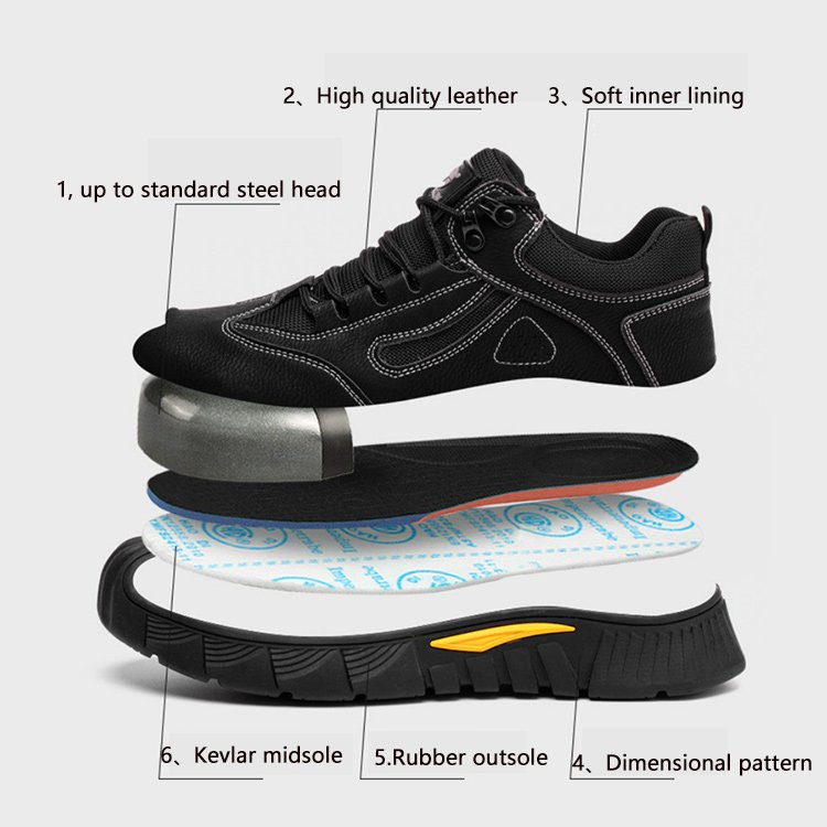 construction Work Shoes Steel Toe Men's Oil and waterproof non-slip Industrial Boots Safety Shoes