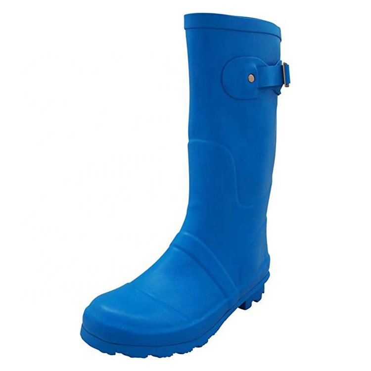 Wholesale custom waterproof gumboots soft rain rubber boots outdoor garden skidproof safety wellies cheap long galoshes