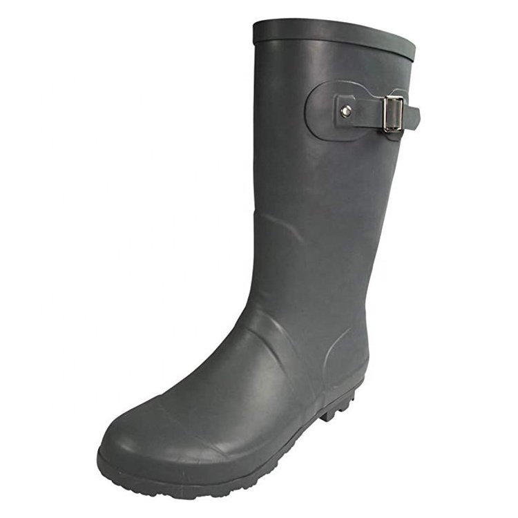 Wholesale custom waterproof gumboots soft rain rubber boots outdoor garden skidproof safety wellies cheap long galoshes