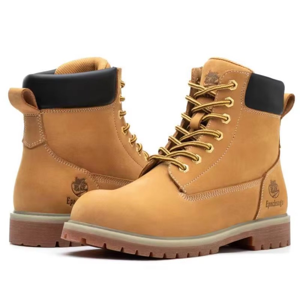Hot selling Waterproof retro boutique boots for men cowhide wear-resistant high quality Genuine leather work boots