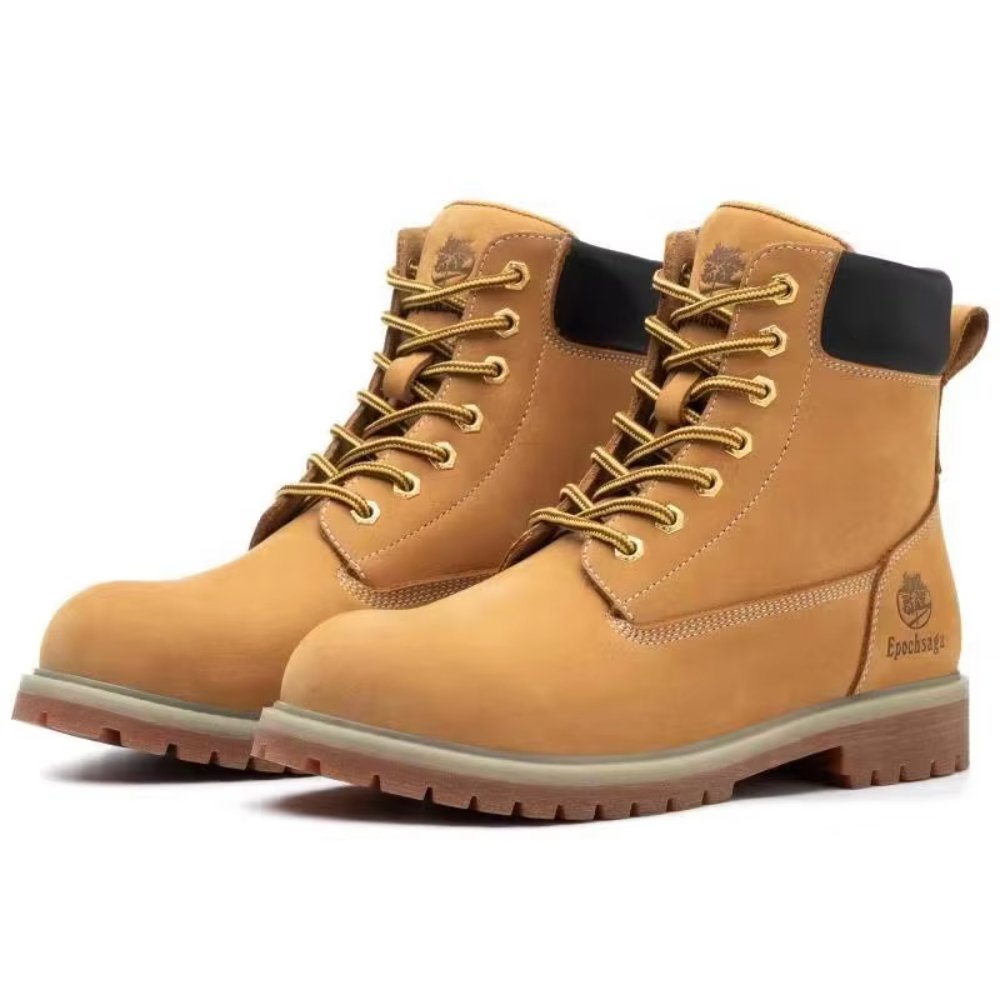 Hot selling Waterproof retro boutique boots for men cowhide wear-resistant high quality Genuine leather work boots