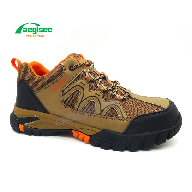 AEGISEC steel toe calzado de seguridad puncture resistant safety work boots rubber sole hiking work shoes