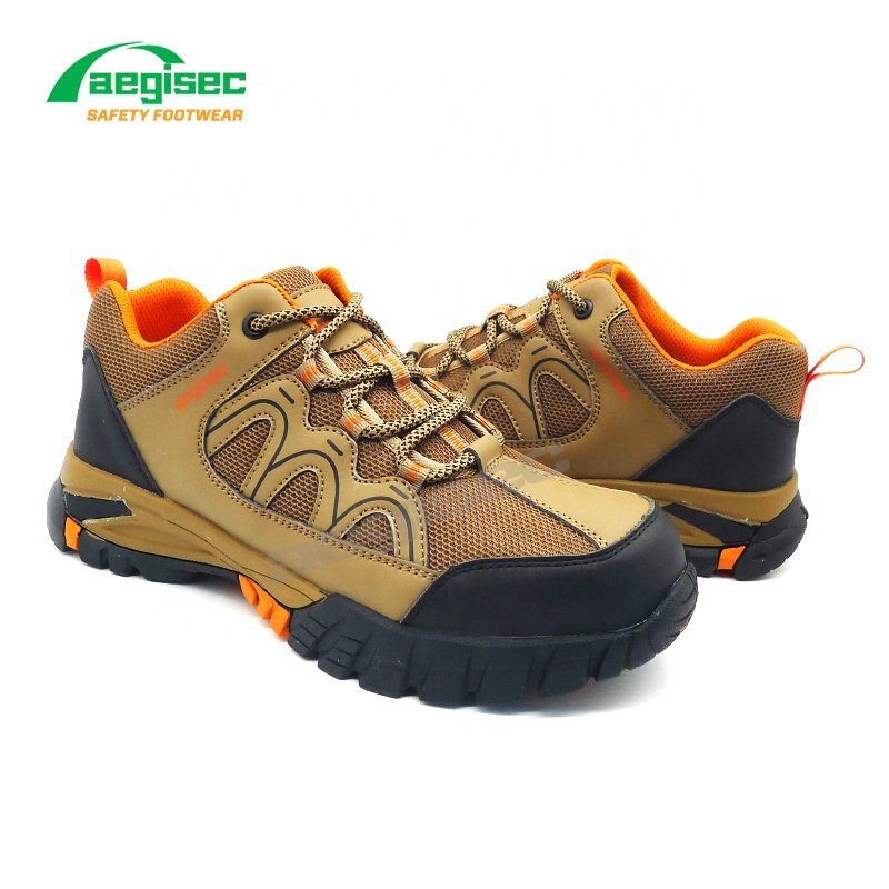 AEGISEC steel toe calzado de seguridad puncture resistant safety work boots rubber sole hiking work shoes