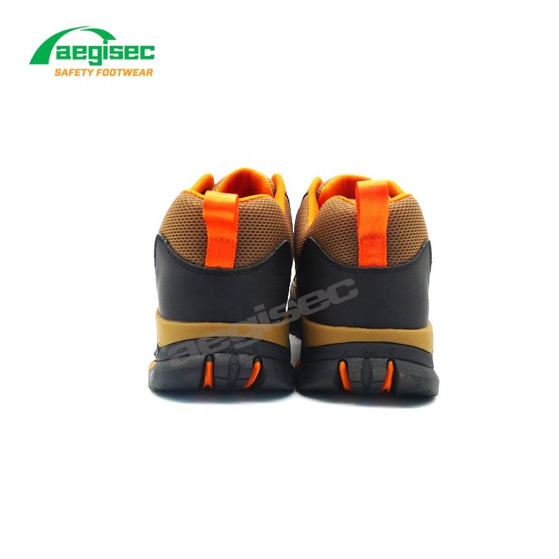 AEGISEC steel toe calzado de seguridad puncture resistant safety work boots rubber sole hiking work shoes