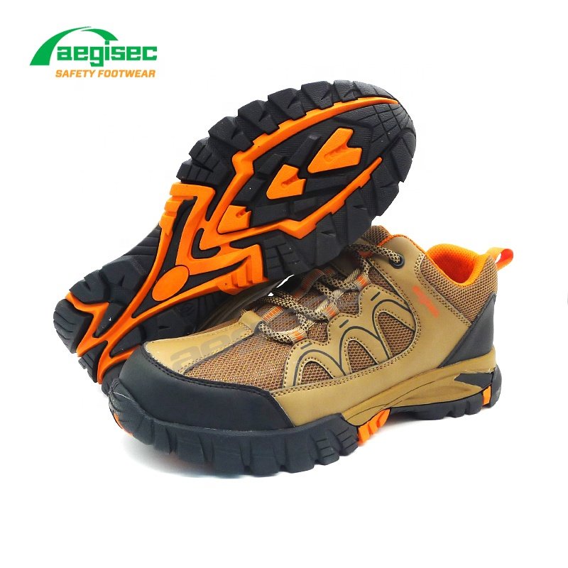 AEGISEC steel toe calzado de seguridad puncture resistant safety work boots rubber sole hiking work shoes