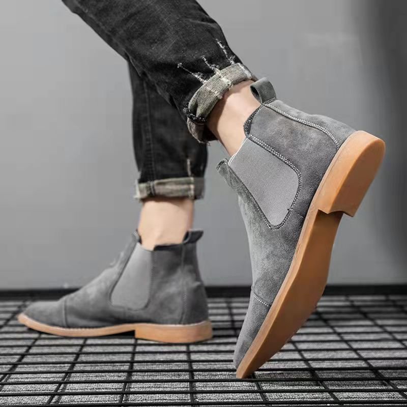 Men's outdoor high-top boots cowboy leather men's boots