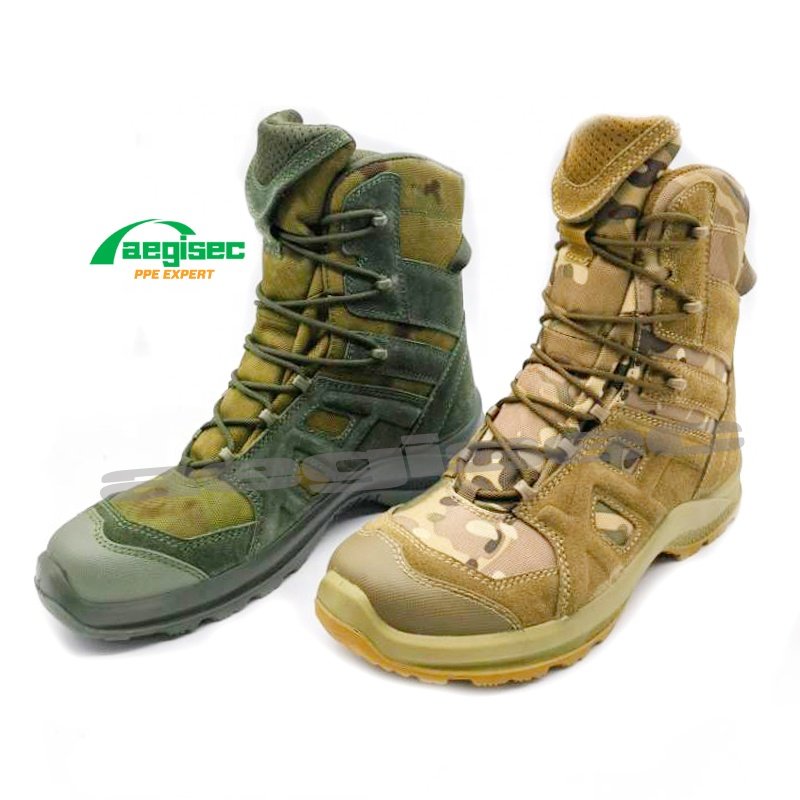 AEGISEC cheap combat jungle boots insulated slip oil resistant lace up desert boots