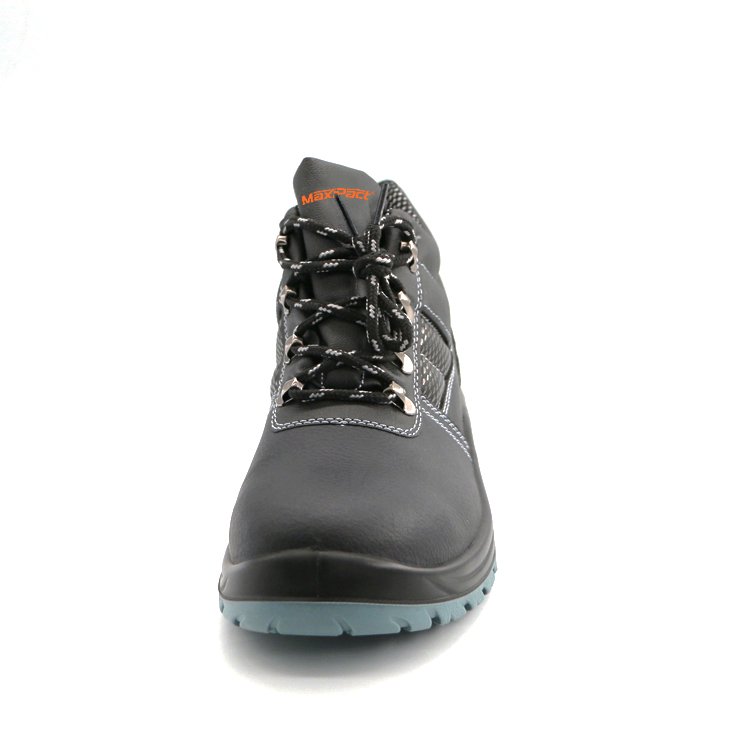 MaxiPact Unisex Sports-Style Work Boots Steel Midsole Steel Toe Embossed Leather PU Outsole Mesh Outdoor Safety