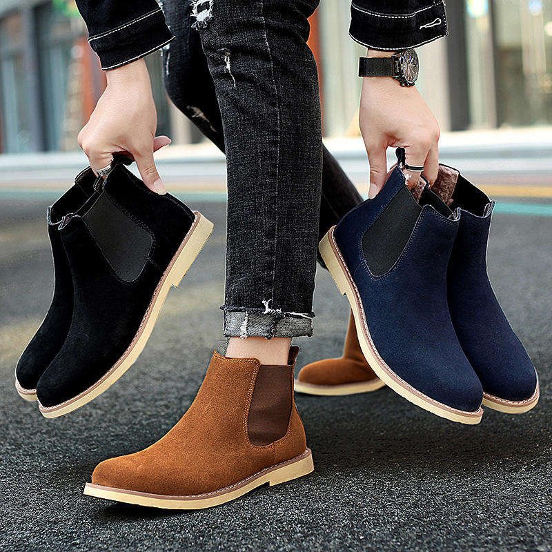 Men's and women's large size fashion outdoor Martin boots four seasons casual comfortable Chelsea boots