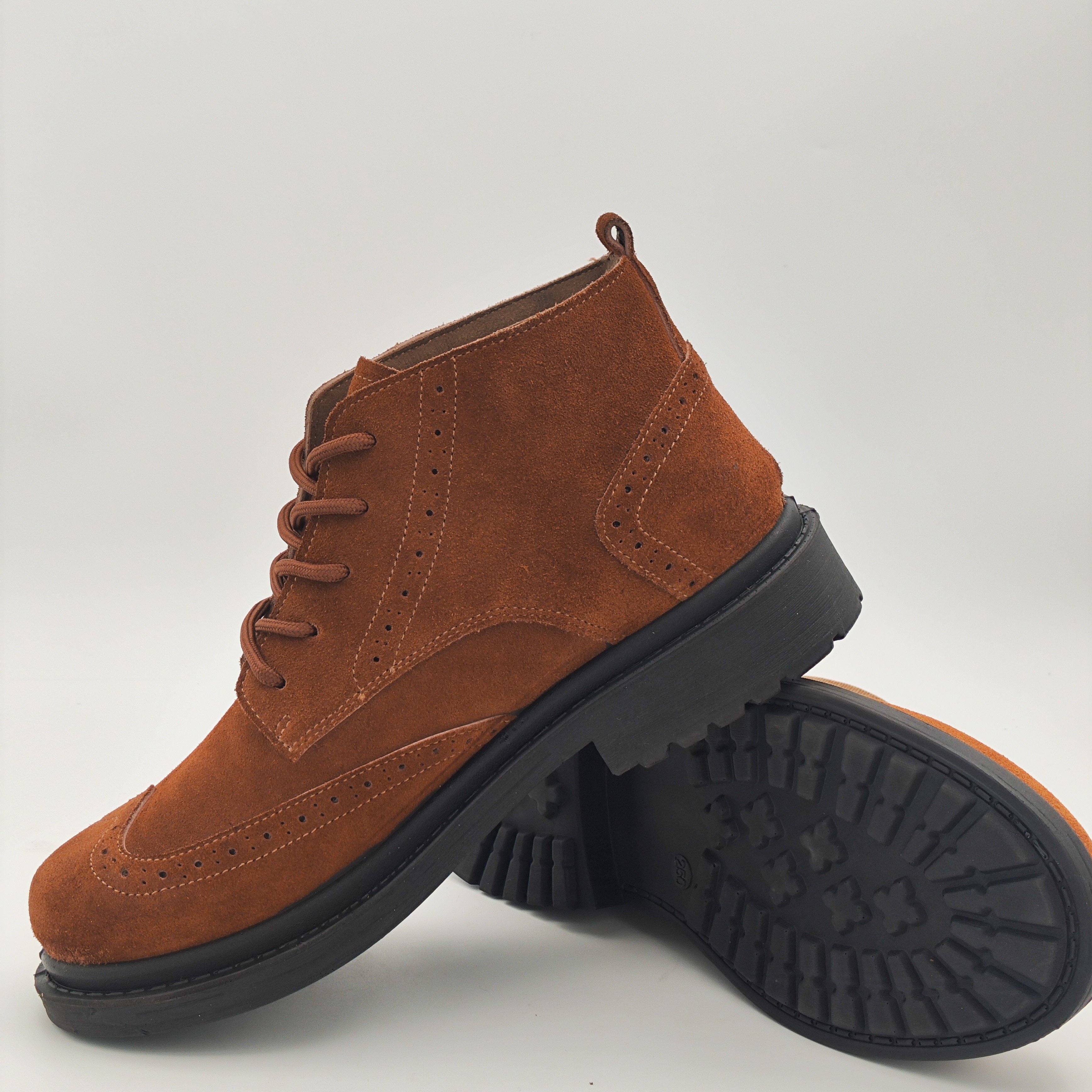 Hot Sale Stylish Casual Men High-Top Leather Shoes Retro Boots