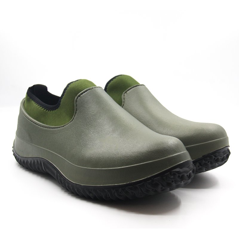Custom logo OEM adult EVA neoprene cheap garden shoes fall waterproof garden rain boots for woman men
