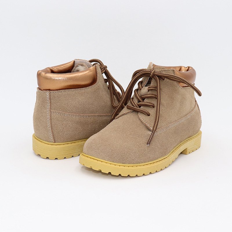 TipsieToes manufacturer stock low price real leather super soft stylish western flat fur boots for little boy girl kids teenager