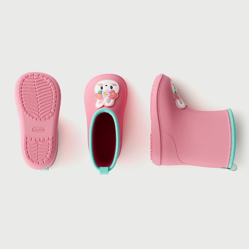 Cheerful Mario 2022 new style safety rain boots kids children waterproof boy rain shoes for girls decorative EVA printed