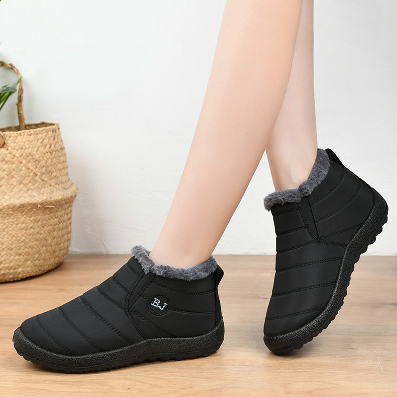 Cheap Waterproof Snow Boots Winter Women Casual Lightweight Ankle Warm Fluffy Boots