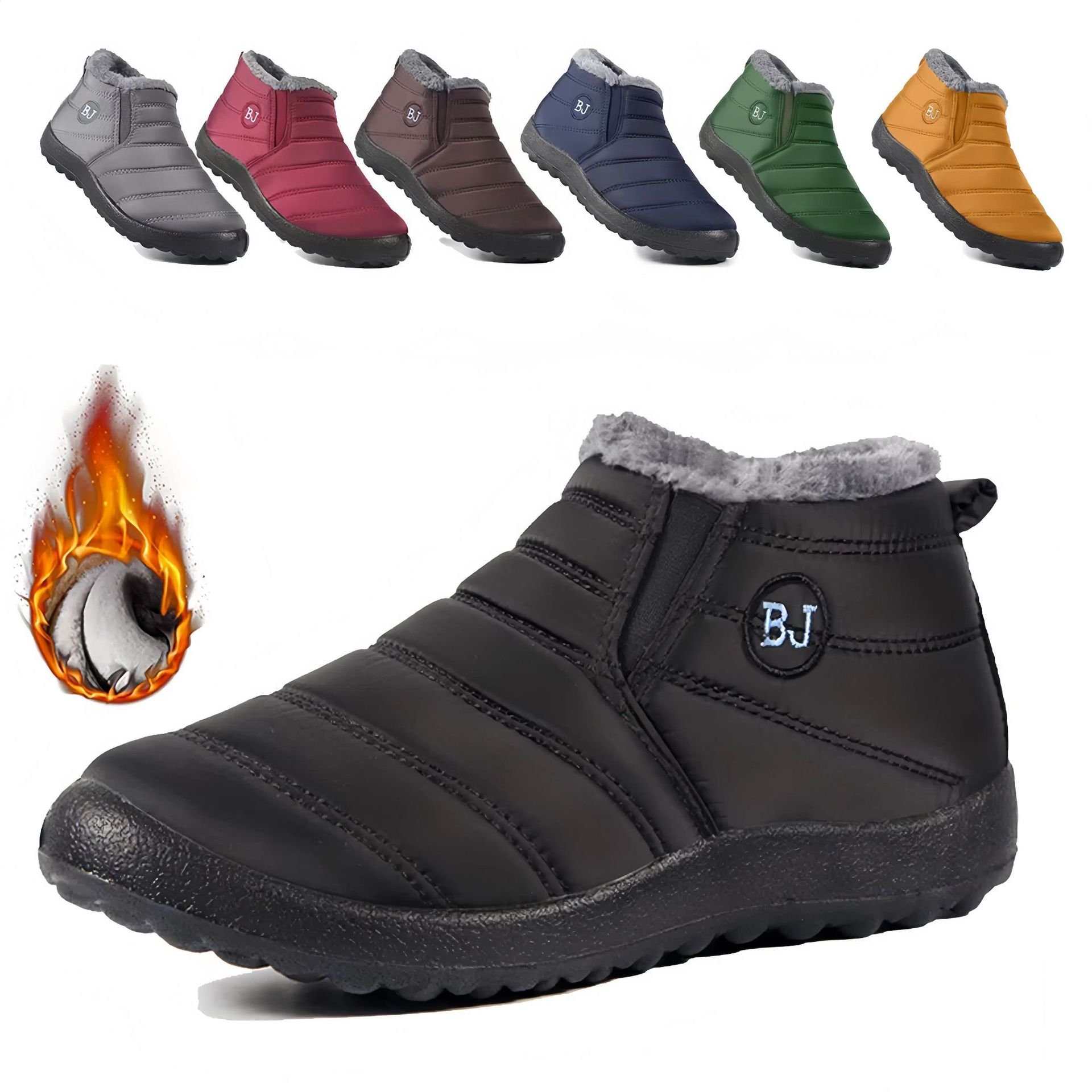 Cheap Waterproof Snow Boots Winter Women Casual Lightweight Ankle Warm Fluffy Boots