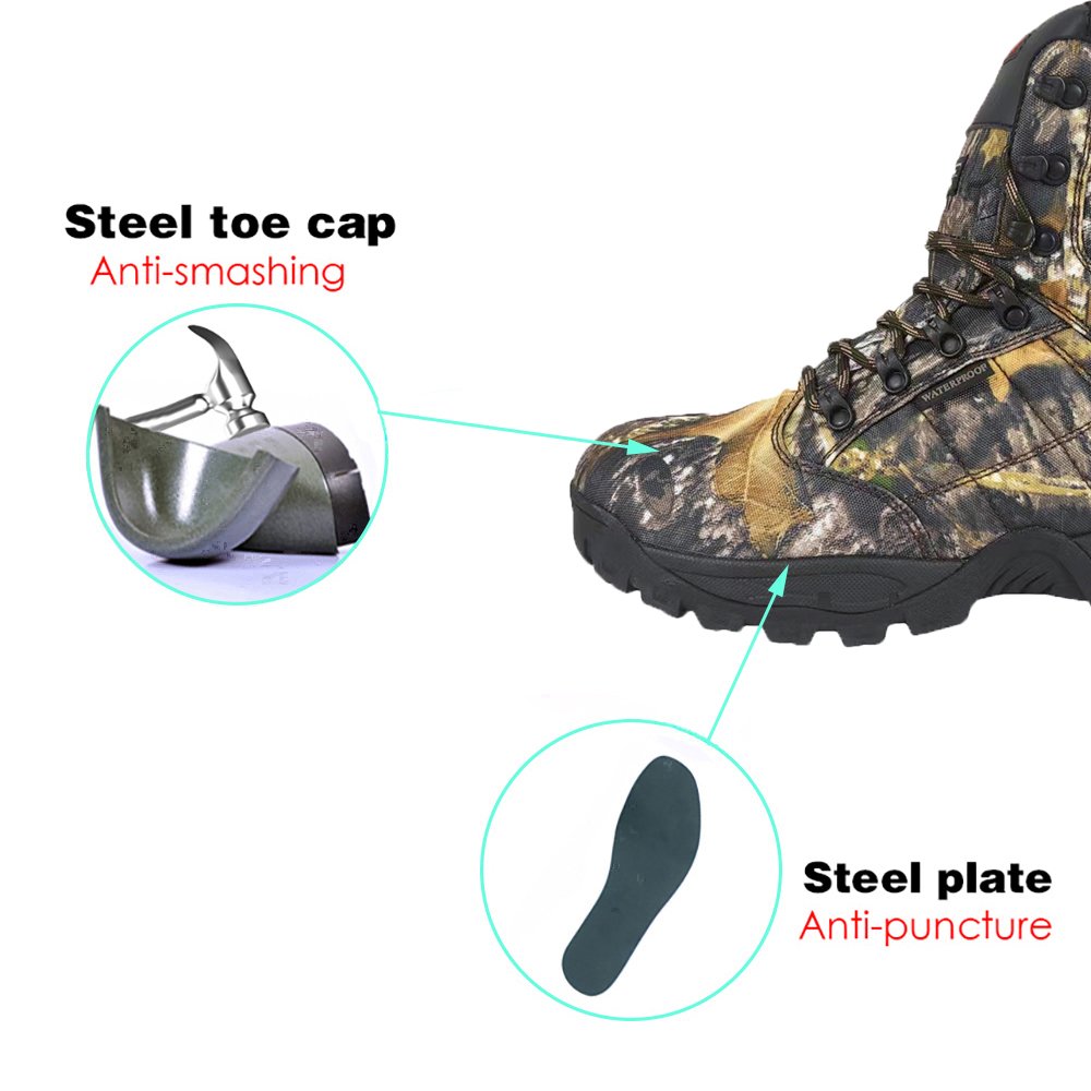 Factory Custom Waterproof Anti-slip Tactical Boots Safety Combat Boots for Men