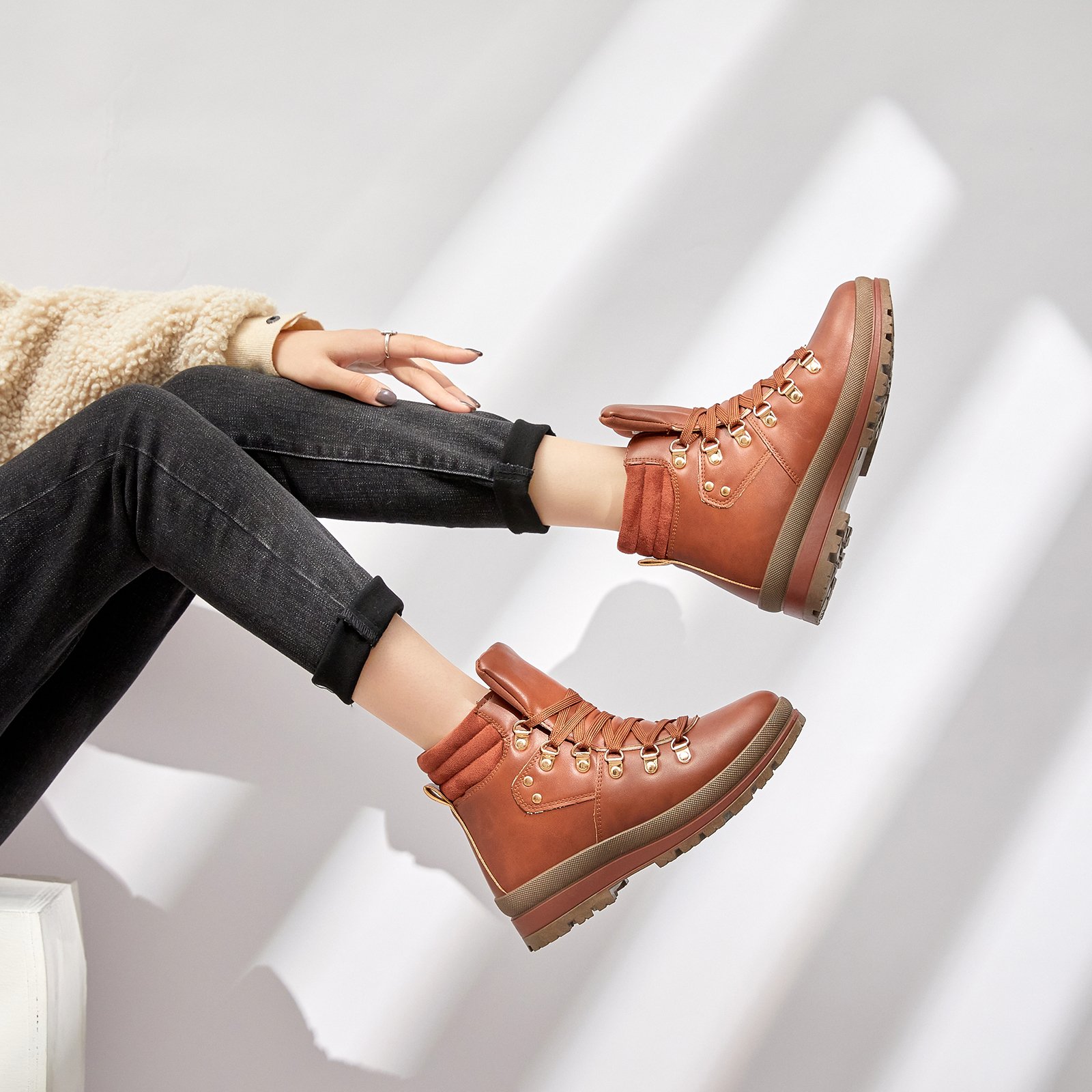 2022 Newest Lady Snow Boots Winter Waterproof Warm Snow Boots Woman