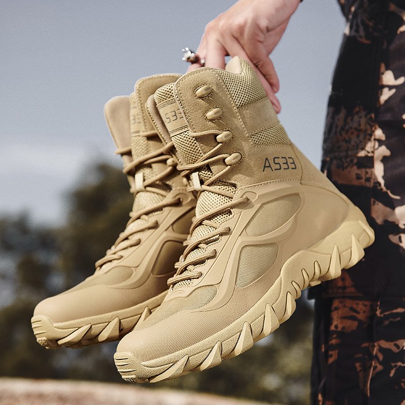 JinTeng Factory Good Quality Boots Tactical Combat Training Ankle Boots Outdoor Hiking Camping Sports Shoes Tactical Boots