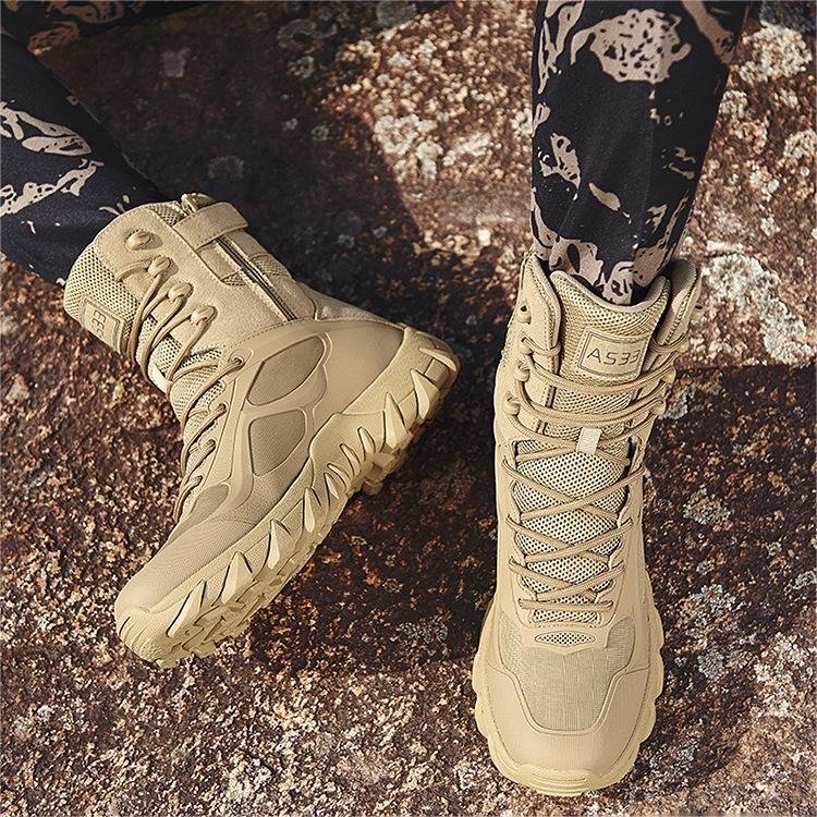 JinTeng Factory Good Quality Boots Tactical Combat Training Ankle Boots Outdoor Hiking Camping Sports Shoes Tactical Boots