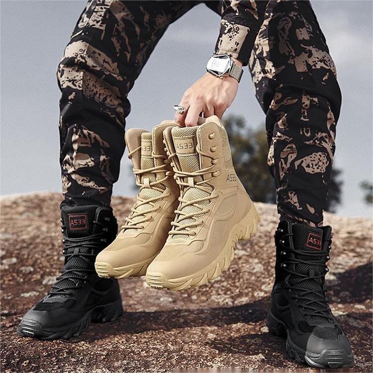 JinTeng Factory Good Quality Boots Tactical Combat Training Ankle Boots Outdoor Hiking Camping Sports Shoes Tactical Boots