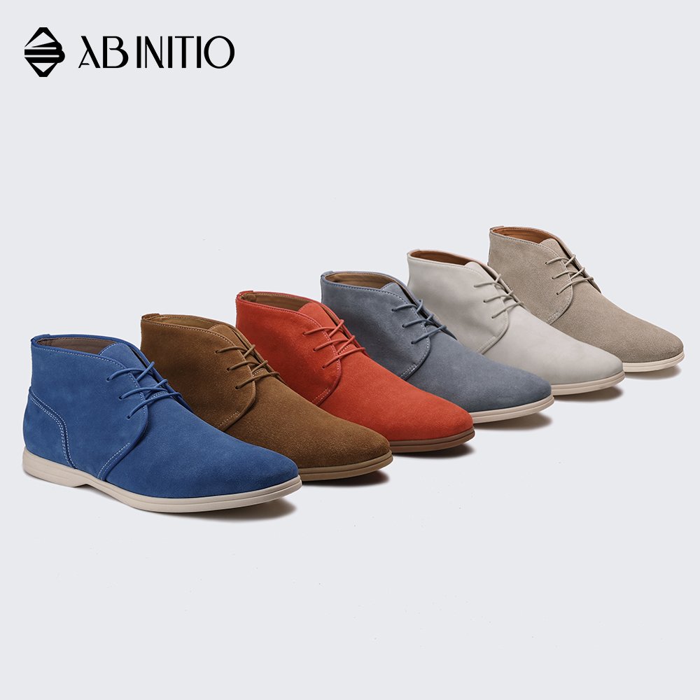 Original Lace Genuine Leather Casual Men Winter Ankle Leather Boots