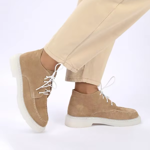 Women's Punk Gothic Fashion Combat Boots White PU Leather with Lace up Black Ankle EVA Insole Winter Gothic Motorcycle Boots