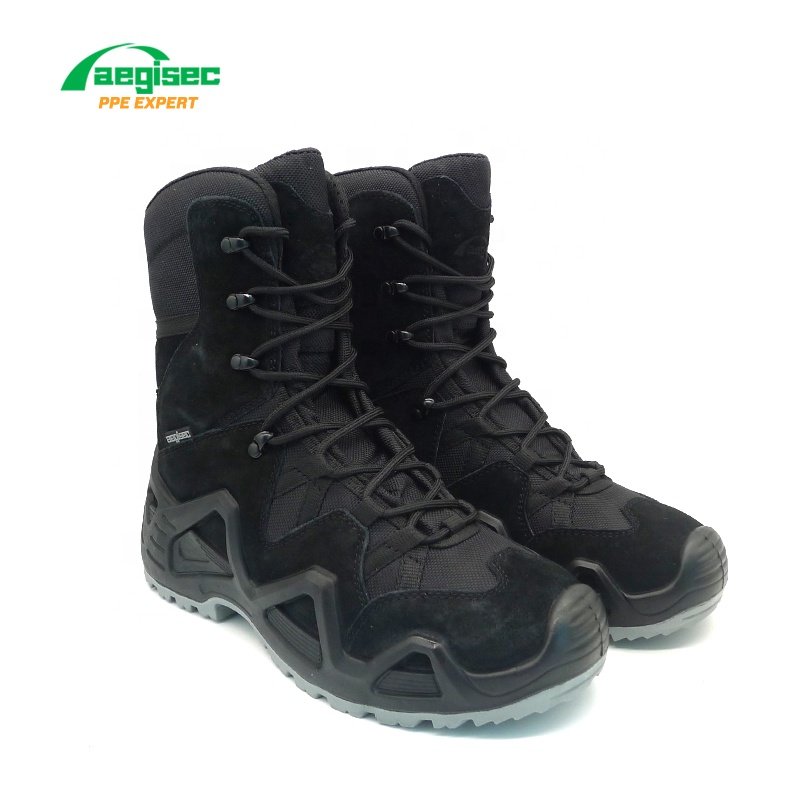 AEGISEC desert boots cow suede leather tactical boots anti slip PU sole jungle boots men