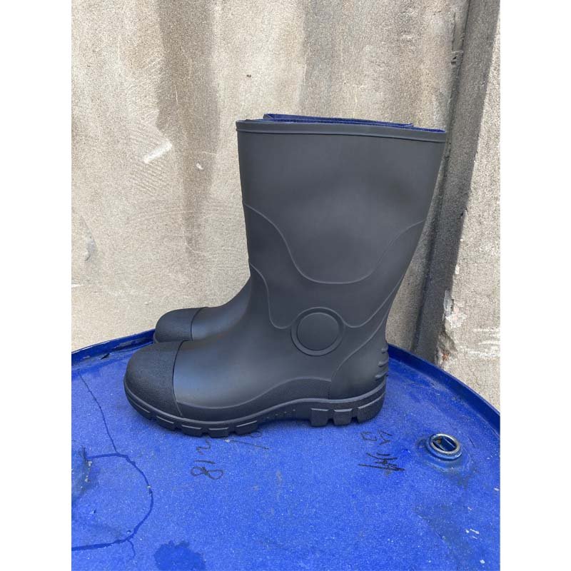 Waterproof Rubber Rain Boots, Wholesale Steel Toe Safety PVC Boots for Industry L002