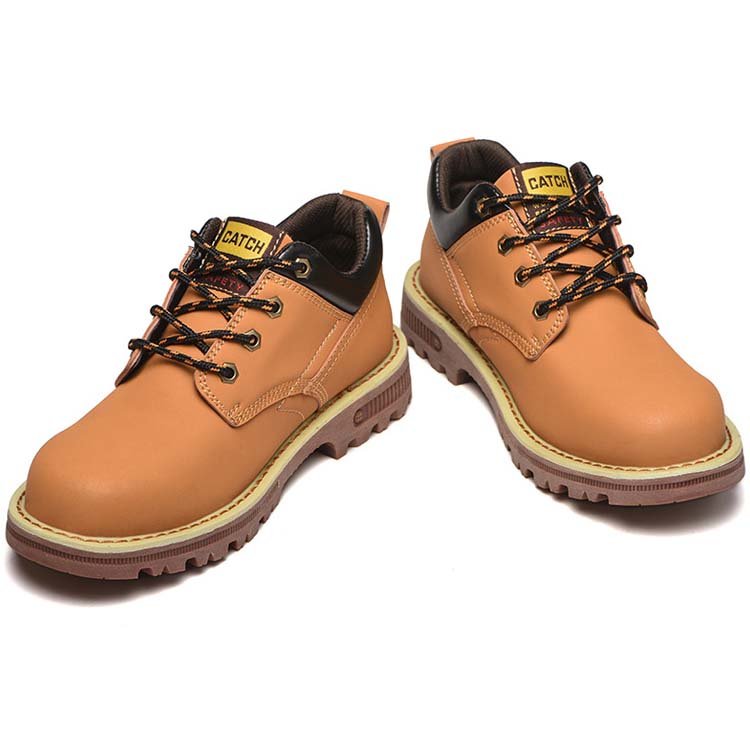 Top Sales Genuine Leather Steel Toe Cap Labor Safety Boots Men Security Ankle Work Shoes
