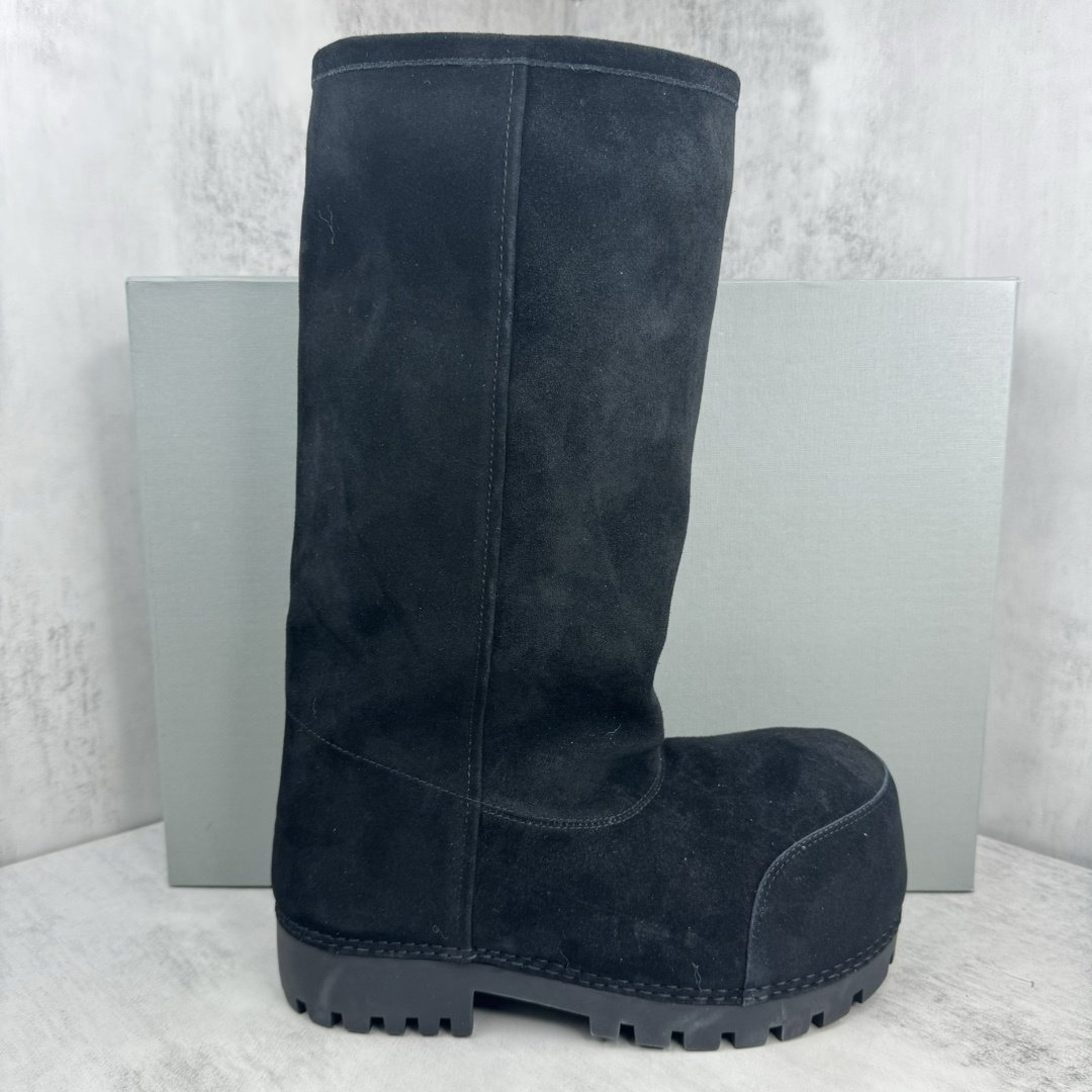 Latest Fall Winter Latest Mid Long Tube Leather Knee High Boots Fur Boots Women Shoes Women's Pink Alaska High Suede Boots