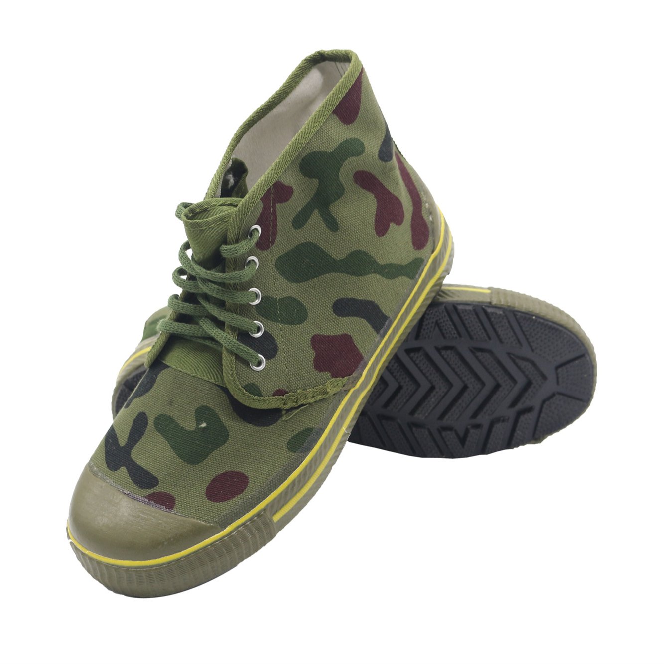 Hot Sale Security Training Working Boots Non-Slip Rubber Sole Work Canvas Shoes