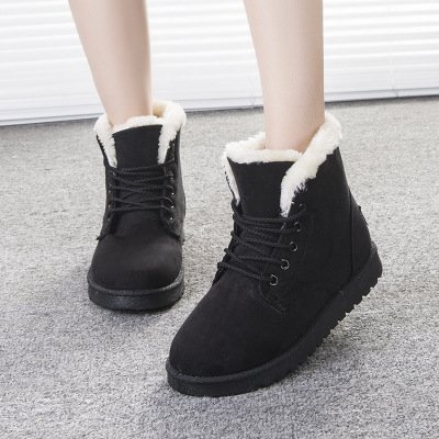 Autumn And Winter New Snow Boots Female Casual Boots Large Size Plush Shoes Student Warm Warm Shoes