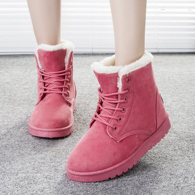 Autumn And Winter New Snow Boots Female Casual Boots Large Size Plush Shoes Student Warm Warm Shoes