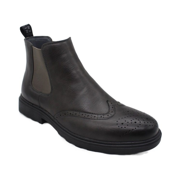 Cheap Factory Male New Fashion Pu Black Boots Men With High Quality