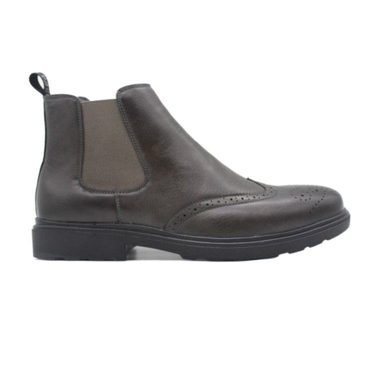 Cheap Factory Male New Fashion Pu Black Boots Men With High Quality