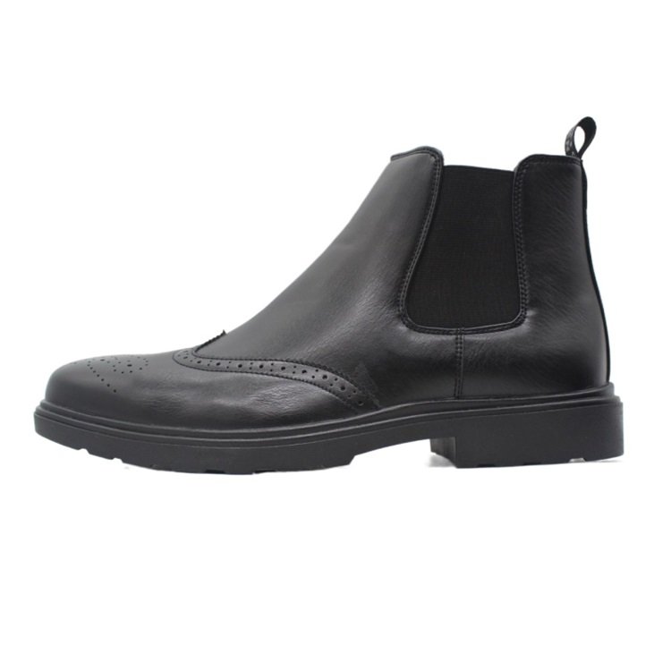 Cheap Factory Male New Fashion Pu Black Boots Men With High Quality