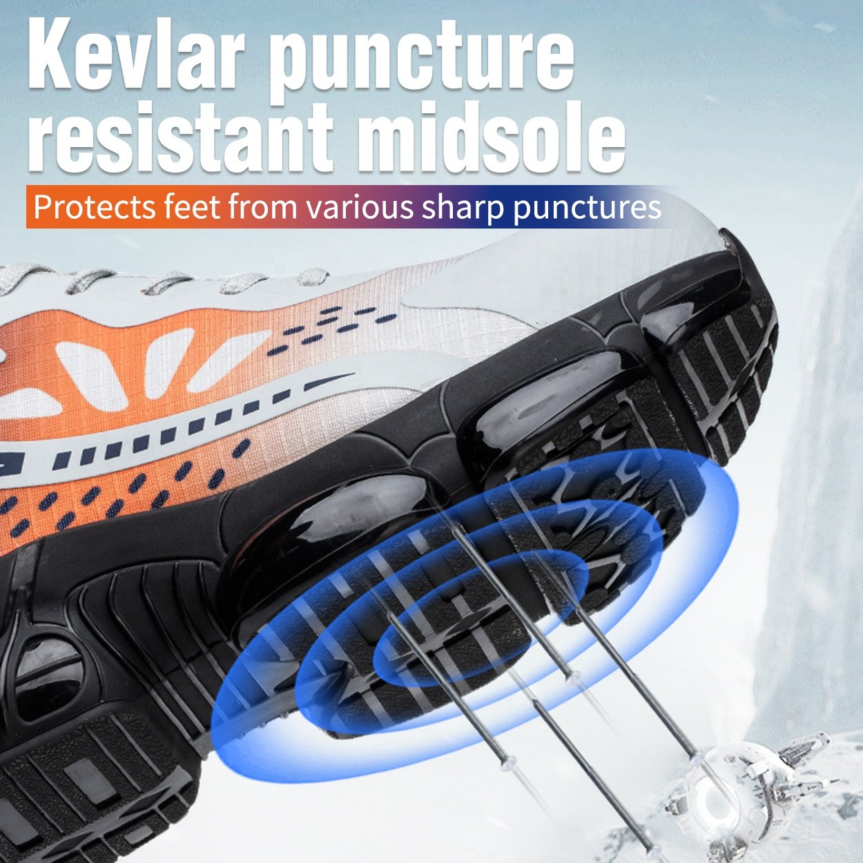 Lace Up Eva Mens Fire Proof Working Rubber Outdoor Waterproof Hiking Winter Leather Construction Safety Shoes Men Work Boots