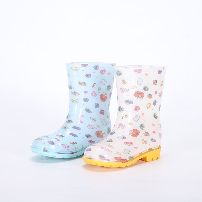 Cheap factory unisex cheap waterproof transparent pvc plastic rainboots kids rain boots