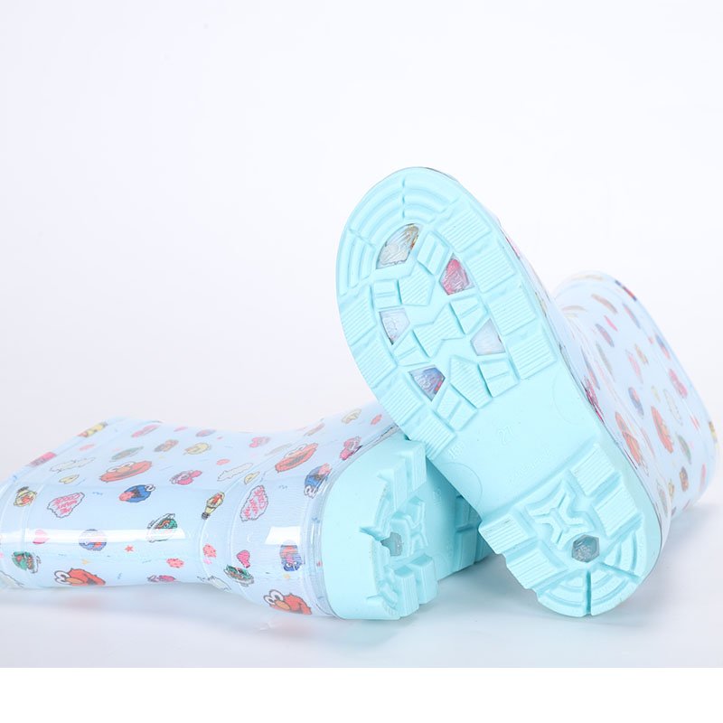 Cheap factory unisex cheap waterproof transparent pvc plastic rainboots kids rain boots